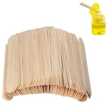 Новинка 100 шт 6 дюймов деревянные шпатели для тела палочки для удаления волос восковые одноразовые палочки для эпиляции волос Горячая Распродажа