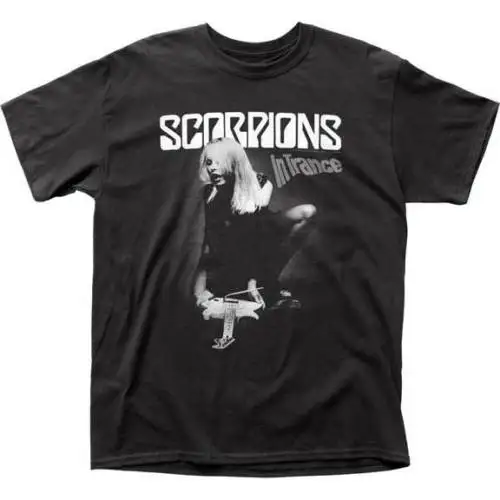 SCORPIONS - In Trance T SHIRT S-M-L-XL-2XL Brand New Official Shirt Heavy MetalFunny Tee Shirts | Мужская одежда