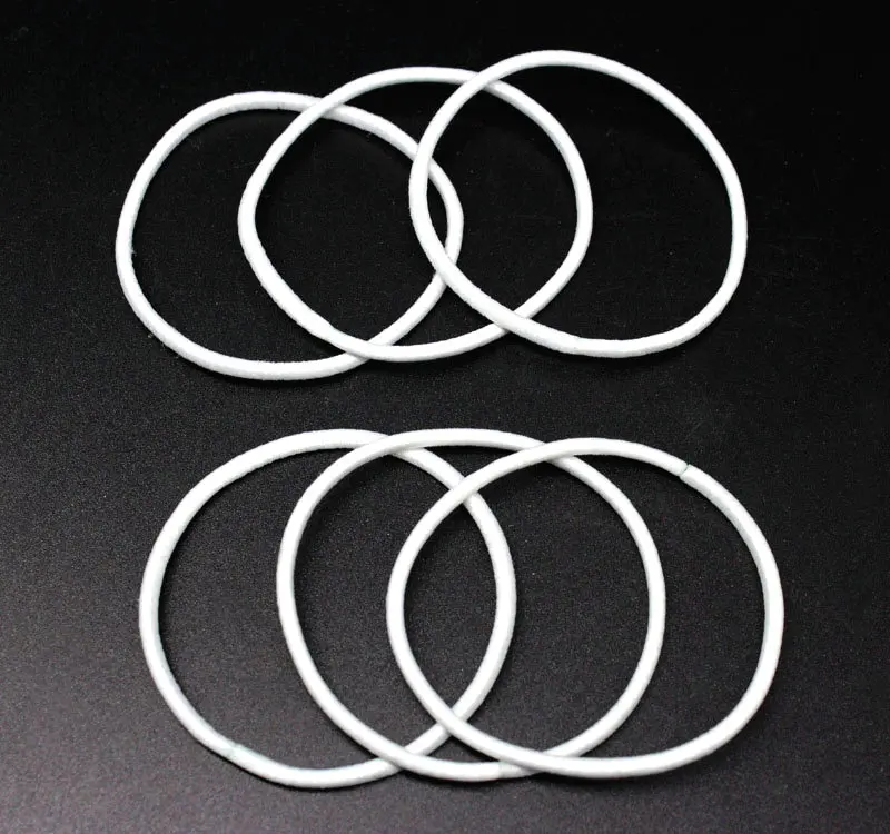 300pcs white Ponytail Holders, Ponytail Ties,girl Ponytail Tie, Retro Vintage ponytail elastics