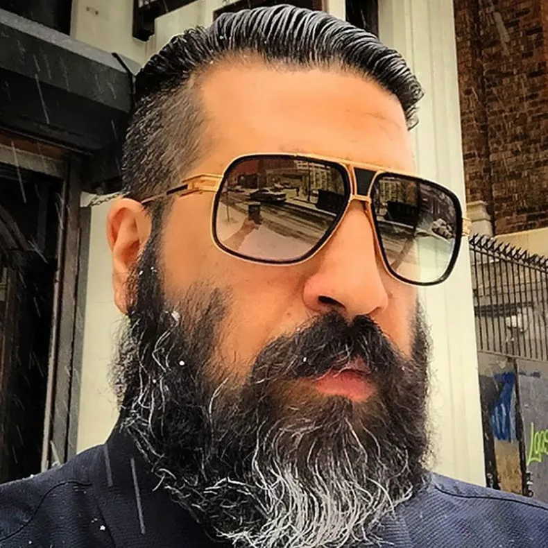 2019 Новый Classic Pilot Sunglasses Для мужчин негабаритных Роскошные оттенки солнцезащитные очки для Для мужчин s Мужской Солнцезащитных очков UV400