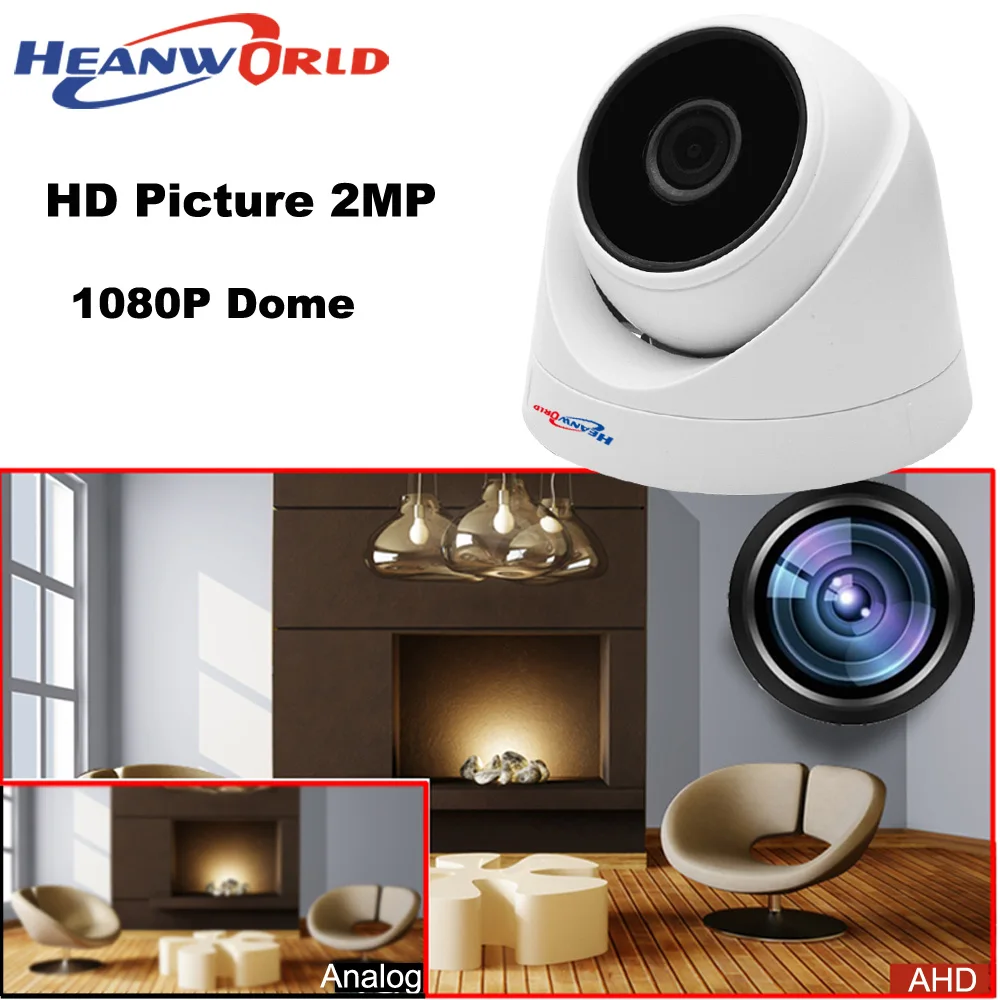 Мини HD AHD камера 1080P 2MP широкоугольная купольная камера безопасности CCTV с камерой ночного видения камера наблюдения для помещений