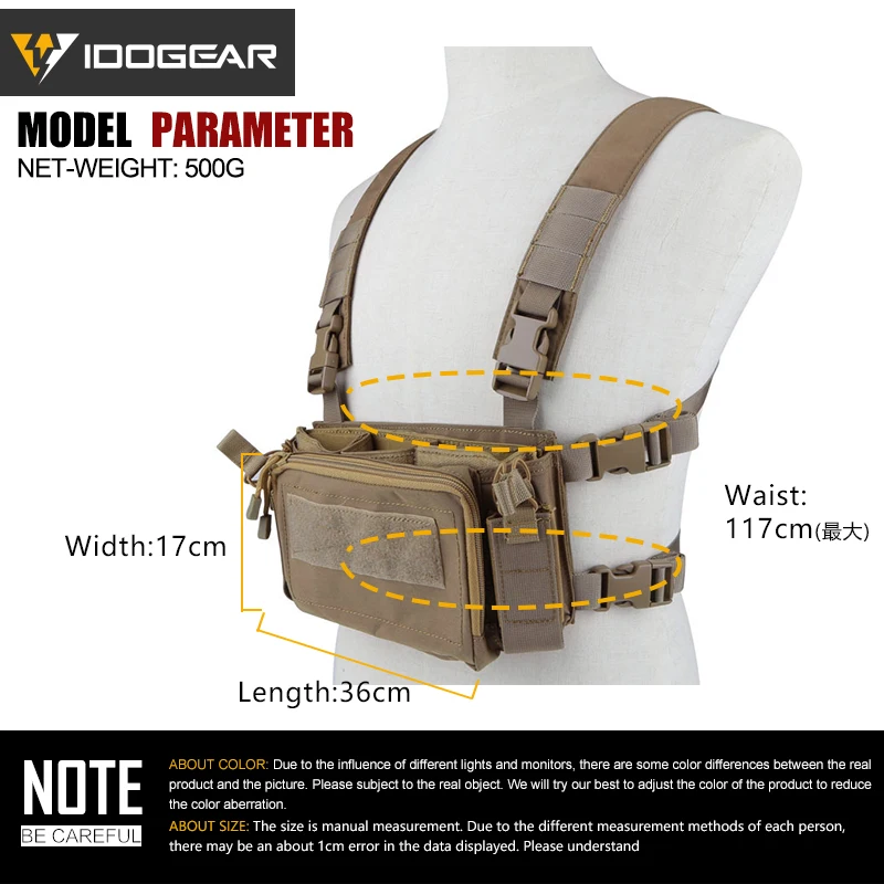 IDO GEAR модульная тактическая нагрудная установка многофункциональный легкий