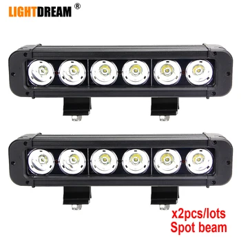 

11' inch 60W led light bar Single Row IP67 Waterproof Spot Narrow beam 60W Led Work Lights x2pcs