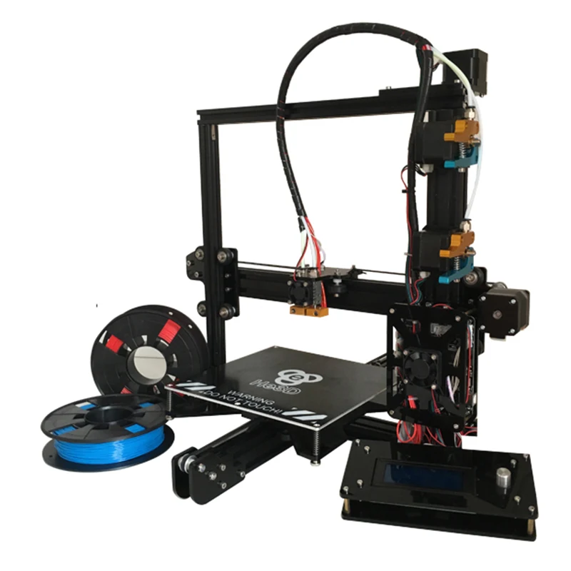 auto level dual E3D EI3 extruder large 200*280*200 prusa i3 3d printer kit reprap-multi material filament support