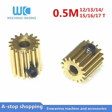 10pc 0.5M 12/13/14/15/16/17 Teeth 0.5mod gear rack spur gear precision copper steel cnc pinion 15T Length(L) 12mm