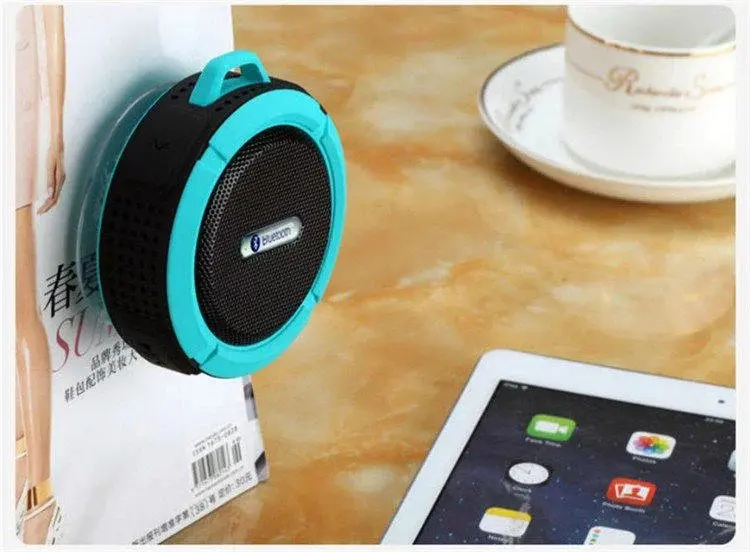 Bluetooth Speaker 3.0 Waterproof Portable Outdoor Wireless Mini Loudspeakers Speakers with Suction Cup for iphone Samsung C6