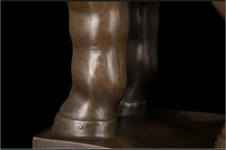 Бронзовая абстрактная скульптура знаменитый джентльмен Верховая езда бронзовая скульптура и статуэтка классические металлические художественные подарки на день рождения