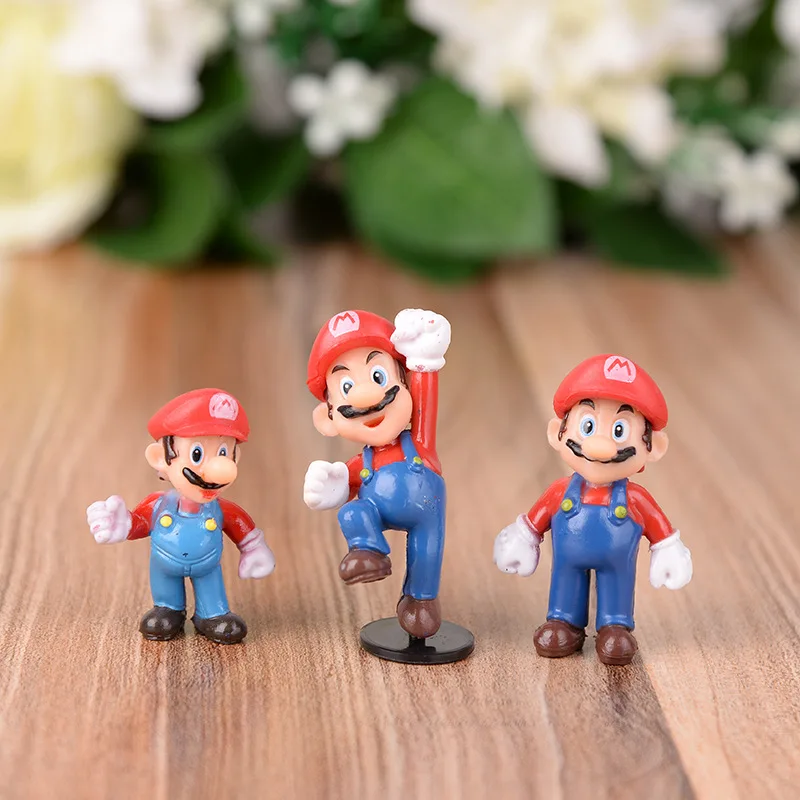 18 шт/лот 3 5 см Супер Марио Bros Теплозаправщик koopa Йоши Луиджи гриб персик ваио