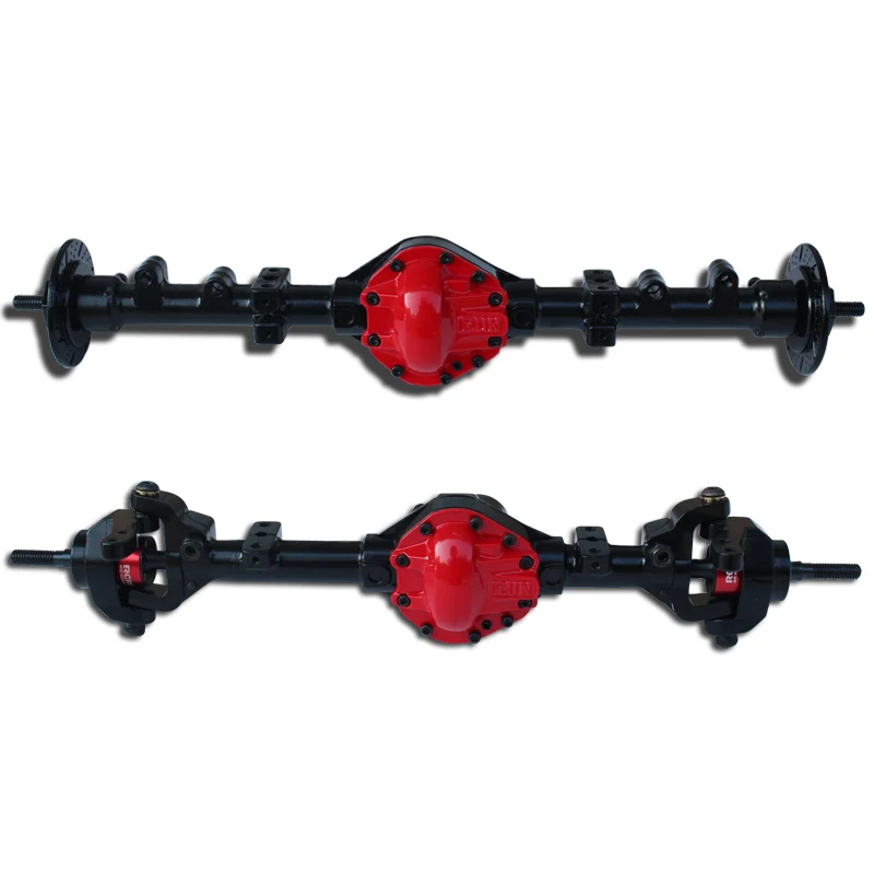 axle sets (reverse) Пульт дистанционного управления гусеничный детали для усовершенствования автомобиля обратный мост наборы для 1/10 радиоуправляемая модель axial scx10-2 ii jeep cherokee 90046/47 4wd D90 TF2 грузовик - Цвет: axle sets (reverse)