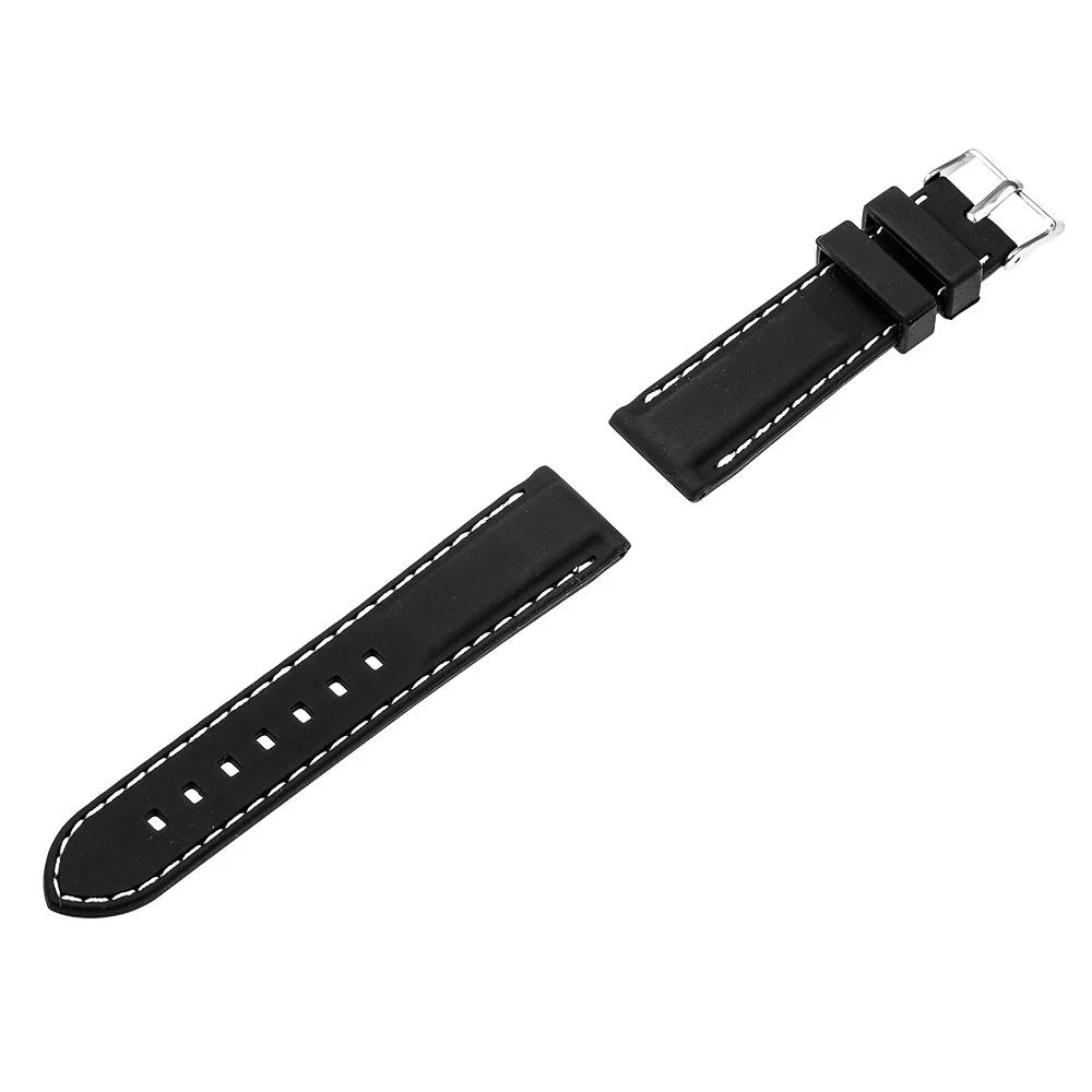 Ремешок силиконовый для часов Motorola Moto 360 2 46 мм резиновый браслет Samsung Gear R380 Neo R381 Live