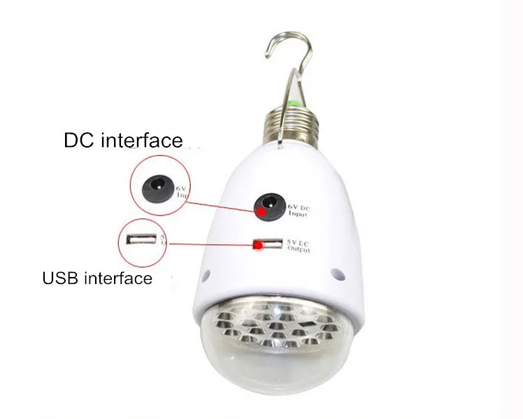 

Remote solar camping lamp 21LED rechargeable emergency lights highlight the phone