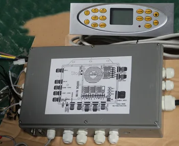 

full set 15key yellow keypad and control master box for winer and hotpool amc spa tub, spa server control system for AMC spa