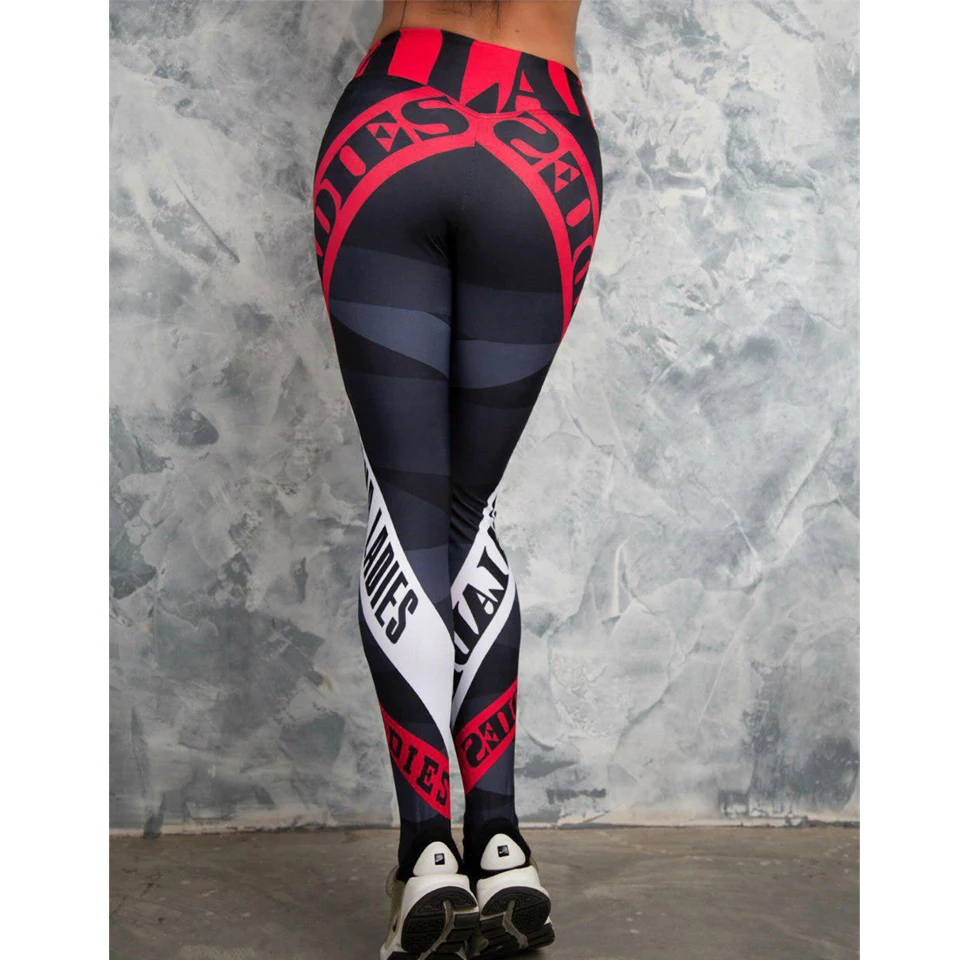 Ariel Sarah, Сексуальные облегающие штаны для занятий йогой на бедрах, с надписями, женские трико для фитнеса, для тренировок, для спортзала, для бега, тонкие, с низкой талией, спортивные Леггинсы