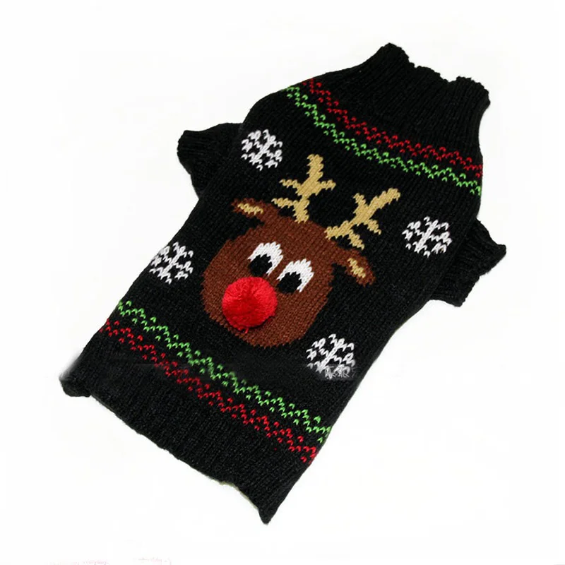 Собачий свитер Одежда для больших собак Зимний Рождественский свитер с оленем Одежда Мягкий трикотажный костюм для щенков Ropa Perro