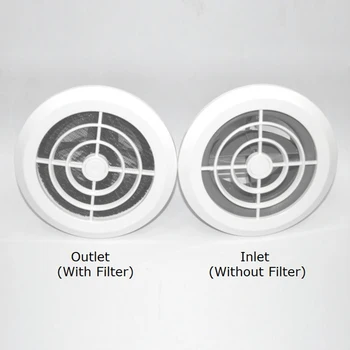 

3" 4" Round Plastic ABS Air Vent Grille inlet outlet Adjustable