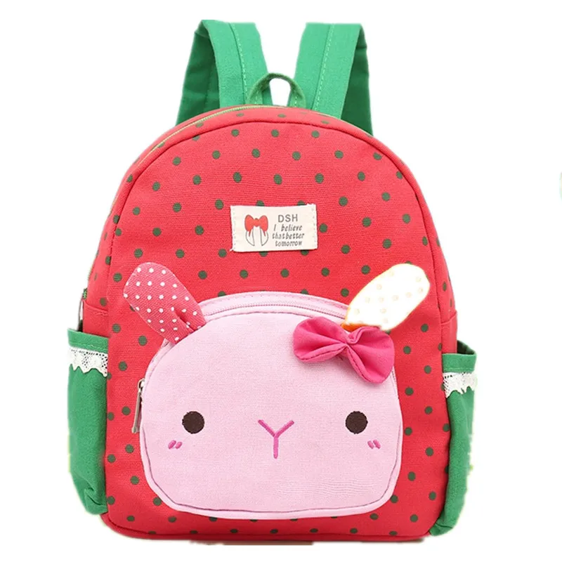 Cute Rabbit Backpack for Girls Cartoon Princess Style Children School Backpacks for Kids Infant