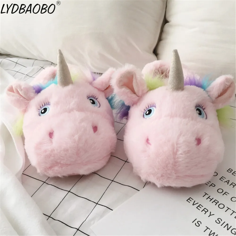 Новинка милая детская плюшевая игрушка лошадь с животными хлопковые тапочки