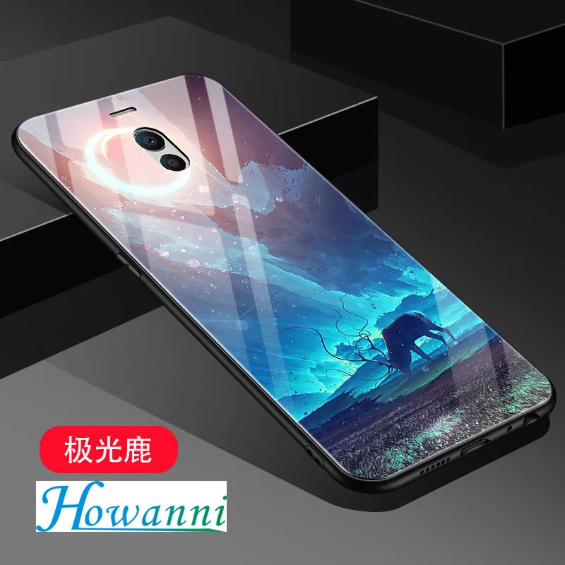 

Colorful Tempered Glass Phone Case For Meizu M6 Note Case Back Cover For Meizu M6 M6 Note Case Cover Shell Capa Phone Bag