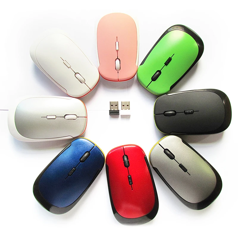 

2.4G USB Right Scroll Mice Wireless Mouse USB 2.0 Receiver Super Slim Mini Cute Optical Wireless Mouse for Laptop PC Video Game