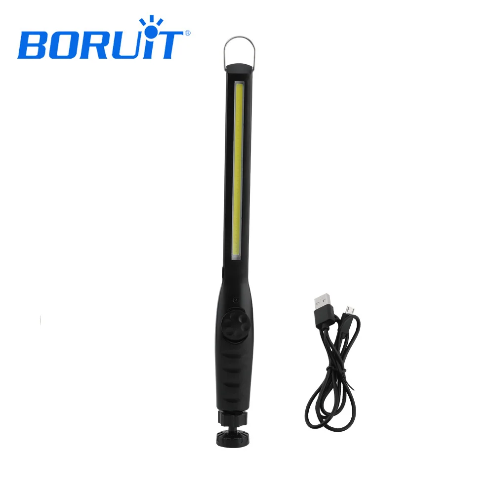 

BORUIT USB Rechargeable COB LED Work Light Torch 1*COB light Strip Flashlight led Car Styling Using Touchable Night Lights Lamp