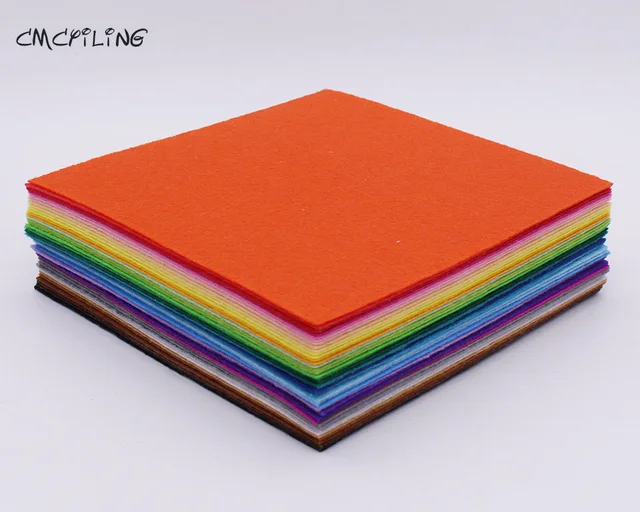 cmcyiling 40 mix colors 1mm hard felt sheet felt craft for felt diy hard sheet