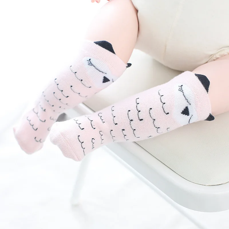 Newborn Toddler knee high sock Baby Girl Boy Socks anti slip Cute