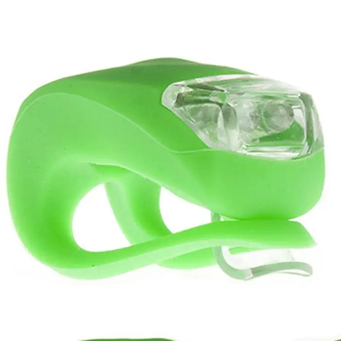 Flash Deal 1PCS Silicone Bike Bicycle Light Waterproof LED Flash Safety Warning Lamps Cycling Front Rear Rail Light Cycling Flashlight 6