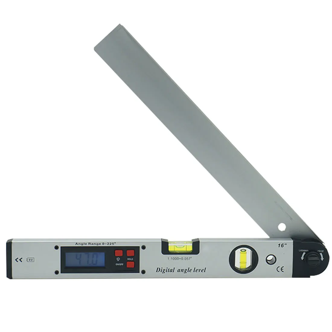 0 225 Degree/0.1 Digital Angle Level Meter Gauge 400mm 16inch