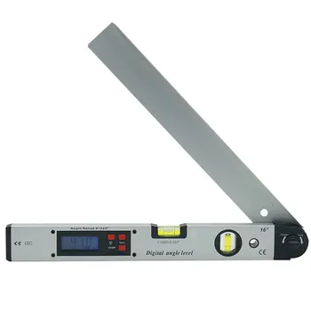 

0-225 Degree/0.1 Digital Angle Level Meter Gauge 400mm 16inch Electronic Protractor Aluminum Alloy