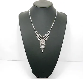 

Free Shipping 1Piece Leatherette Necklace Jewellery Display Bust 29cm High