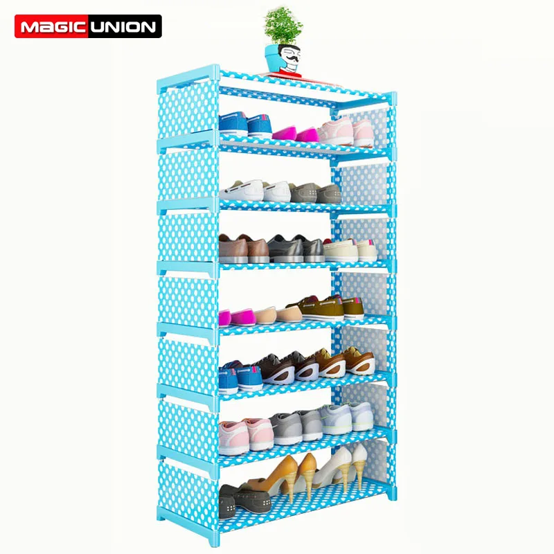 

Magic Union 8/10 Layers 7/9 Grids Dustproof Shoes Organizer Shelf Large Shoe Rack Waterproof Home Storage Shelf Shoe Cabinet