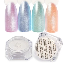 1 коробка Алмазная жемчужина Русалка порошок блестящий белый лак для ногтей порошок пыль Сделай Сам декоративный пигмент для ногтей маникюр SAM9