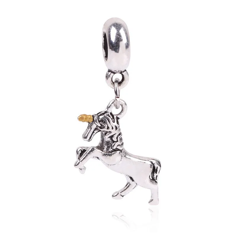 BB032 Dodocharms серебряный цвет Европейский кисточки морской конек замок Бабочка Ангел бусины для Pandora Браслеты и ожерелья - Цвет: BB032