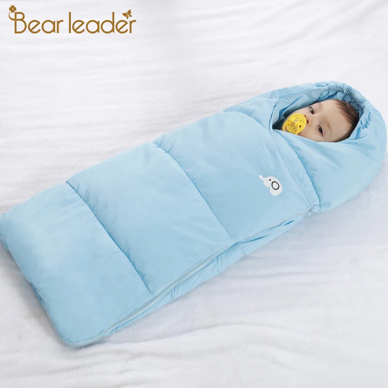 

Bear Leader Baby Receiving Blankets 2018 New Winter Baby Bedding Products Thicker Hollow Cotton Anti-kick Quilt For 18-24 Month