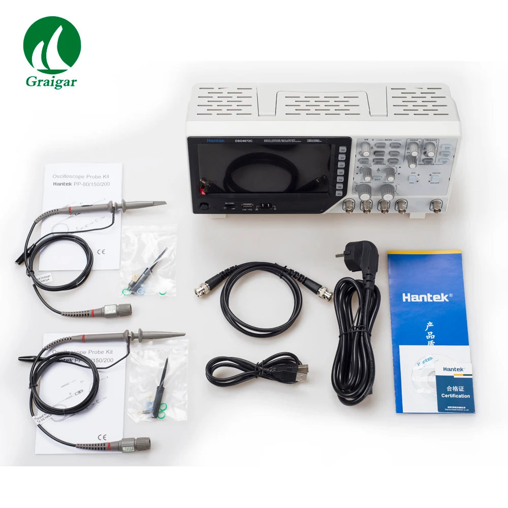 Hantek USB осциллограф DSO4072C 70 МГц Пропускная способность 1GSa/s частота