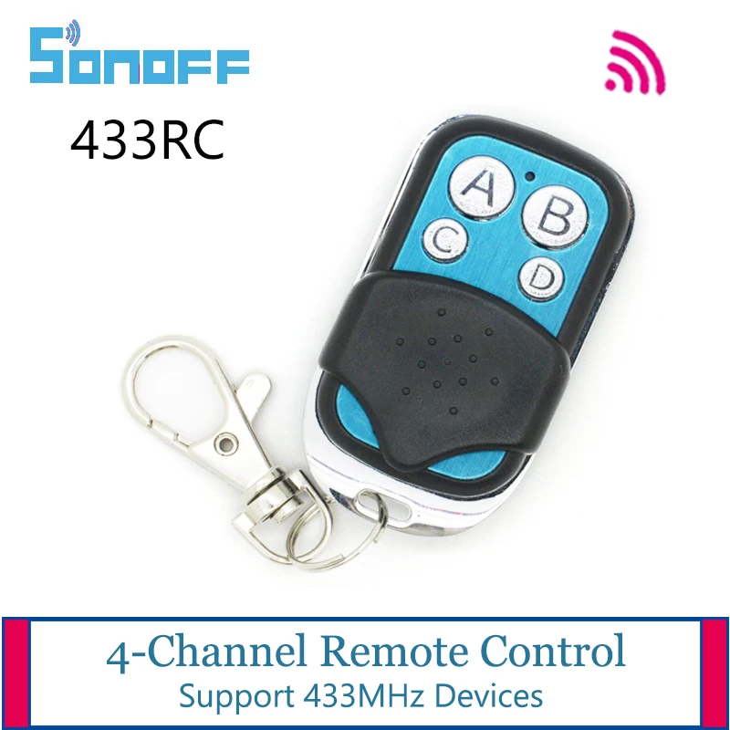 Sonoff 4 канала 433 мГц РФ дистанционного Управление для Sonoff T1 ЕС/UK Slampher rf-коммутатора 4CH PRO