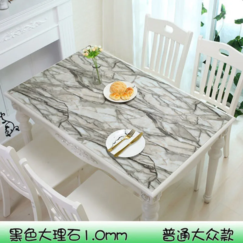  High quality tablecloth printing Pvc soft glass cheap table mat kitchen oven waterproof D' water fo