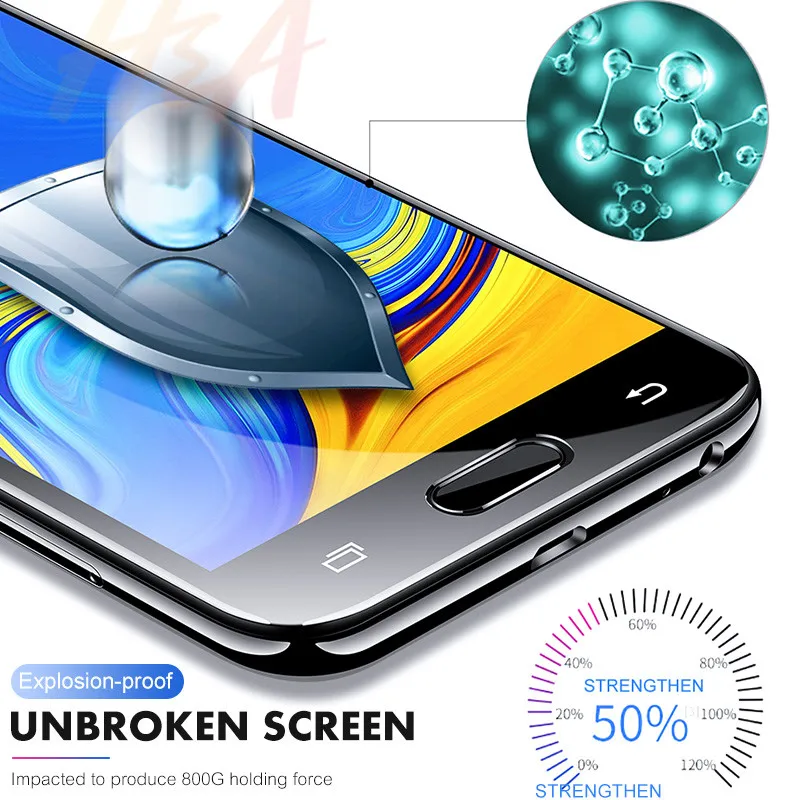 15D с уровнем твердости 9H премиум класса, закаленное стекло для Samsung Galaxy J3 J5 J7 J4 J6 плюс J8 протектор экрана J3 J5 J7 Защитная стеклянная пленка