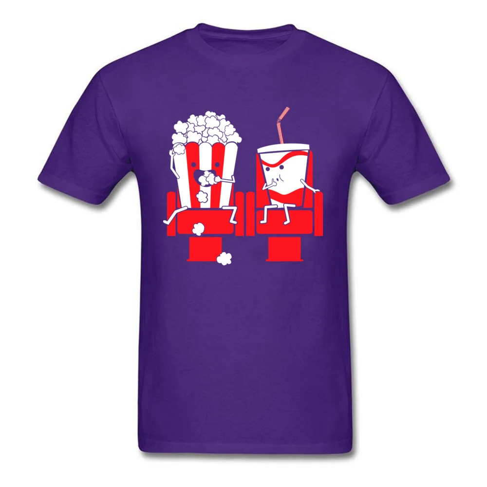 Two Types of Cinephiles Summer/Autumn 100% Cotton Round Collar Tops T Shirt Short Sleeve Printed T-shirts Plain Summer T-Shirt Two Types of Cinephiles purple