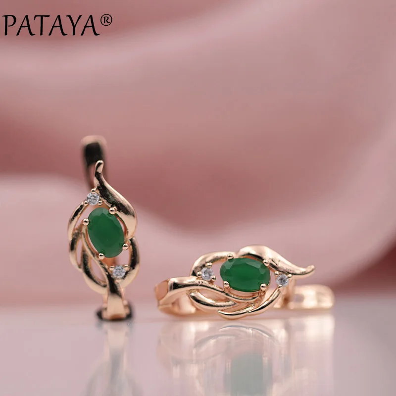 PATAYA 328 новые женские свадебные украшения овальные темно синие натуральные