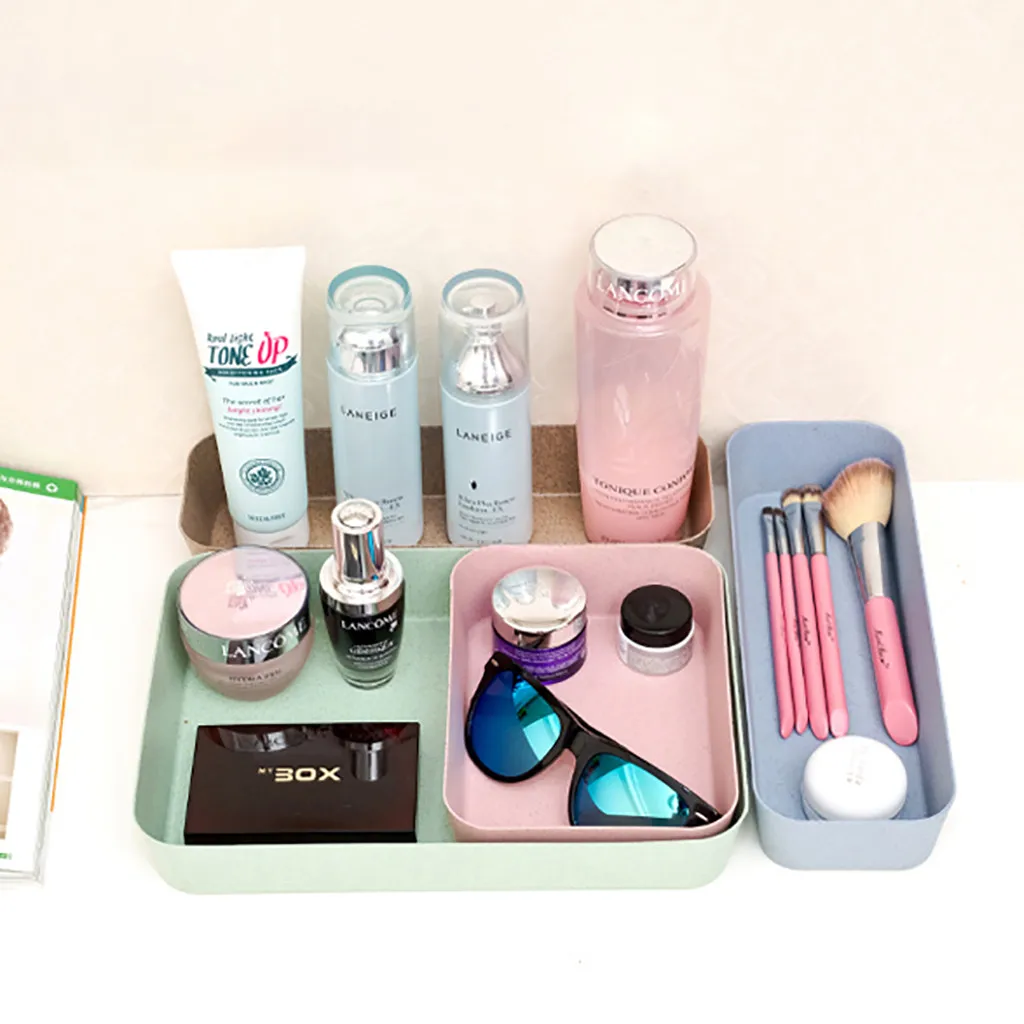 

Cosmetic Storage Box Drawer Desktopplastic Adjustable Drawer Kitchen Cutlery Divider Case Makeup Storage Box Home 19MAY15