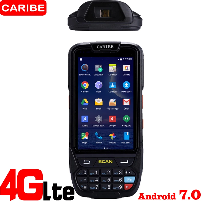 CARIBE 2D يده محطة الليزر الباركود ماسحة PDA وعرة اللوحي مع قارئ RFID CARIBE 2D يده محطة الليزر الباركود ماسحة PDA وعرة اللوحي مع قارئ RFID