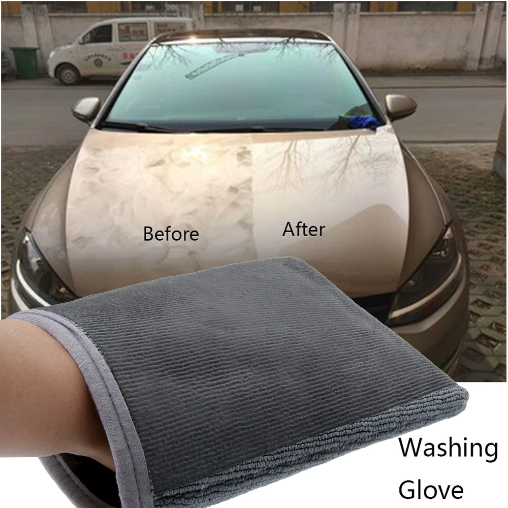 1 Pcs Car Wash Magic Clay Glove Auto Care Cleaning Towel Microfiber Sponge Pad Clay Cloth Car