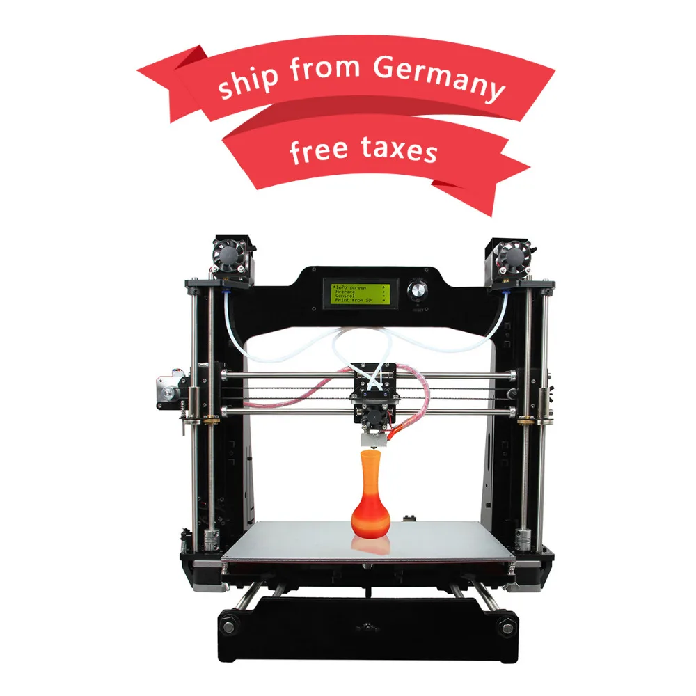 Geeetech M201 3D Printer 2 In 1 Out Extruder Reprap Prusa I3 DIY Kit STL G
