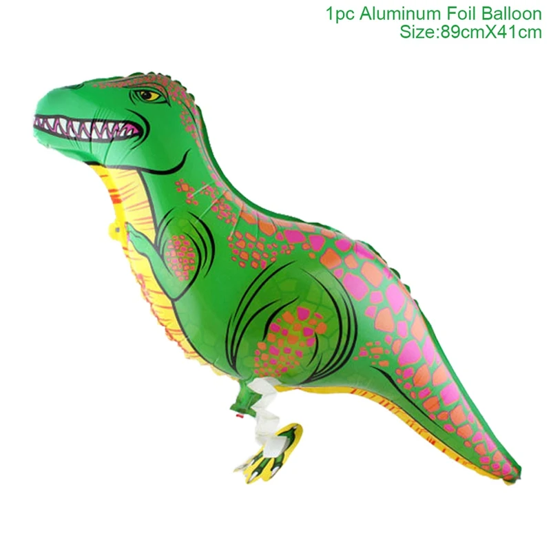Huiran фольга воздушные шарики в виде животных количество балон динозавр шары животные джунгли вечерние Декор Babyshower День Рождения Декор для детей - Цвет: Walking dinosaur