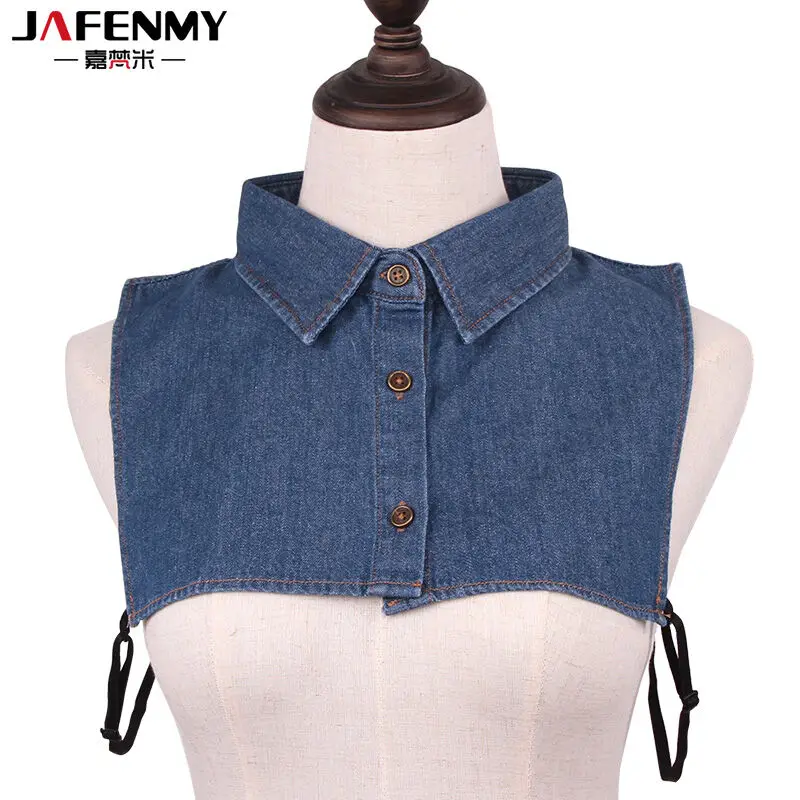 Da Donna staccabile bavero collare Shirts finti Camicie cravatte accessori di abbigliamento