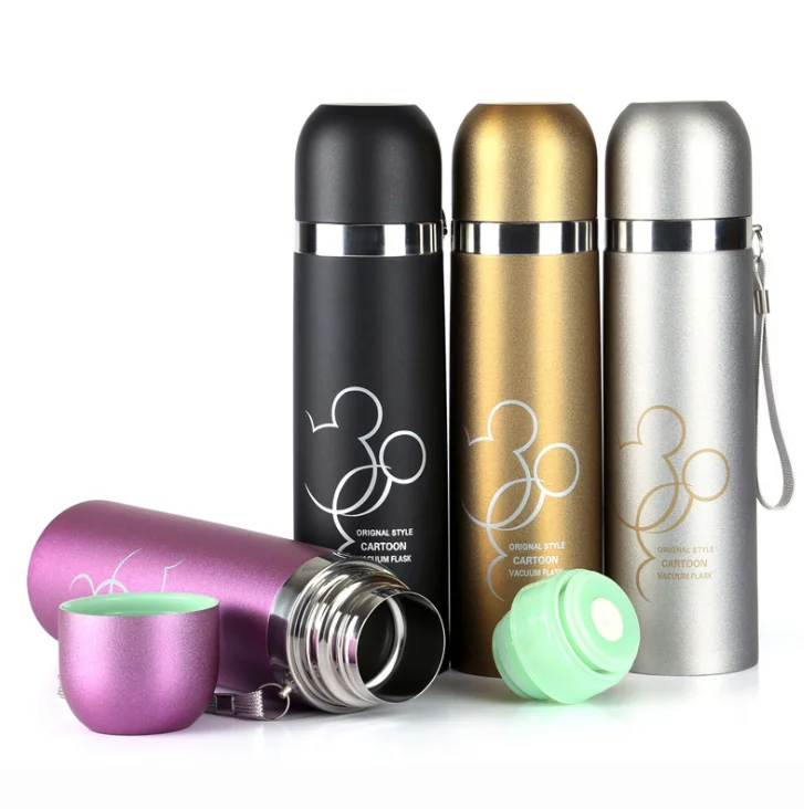 Creative stainless steel bullet insulation thermos Cup portable cup male student cute couple Thermocup