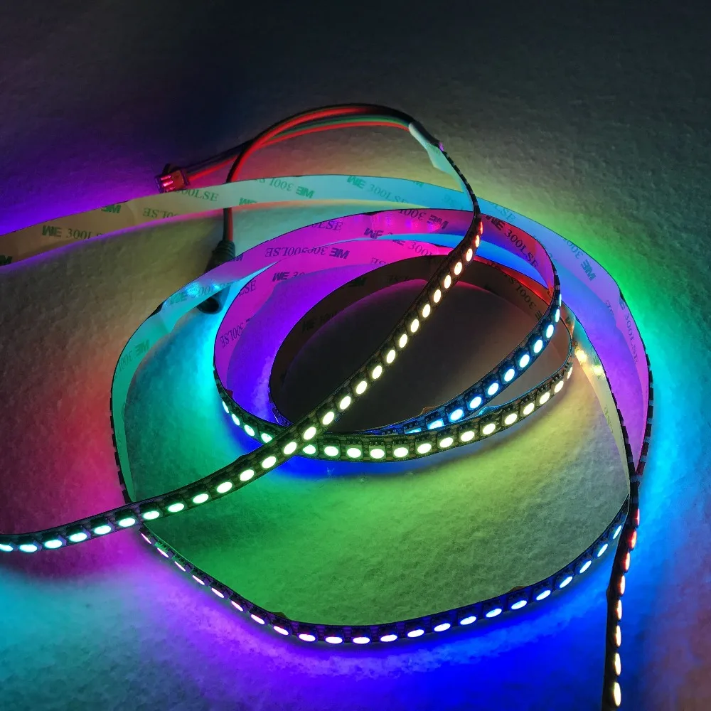WS2815 DC12V адресная полноцветная светодиодная лента RGB 5050 144 светодиодный s/m2 м Не