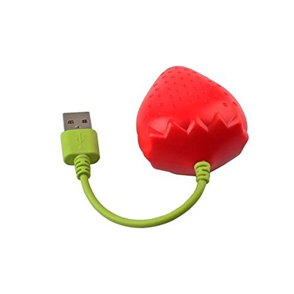

USB Hub Beautiful Strawberry Fruit Shape Design USB 2.0 4-Port Creative Hub 480Mbps USB Splitter Port PC Accessories
