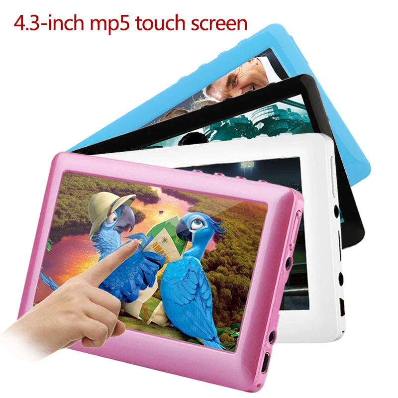 

HD Touch Screen 8GB 4.3'' Mp4 MP5 Video Player Build-in Speaker TV outpu MP3 MP4 Music Player FM Radio Recorder E-book Reader